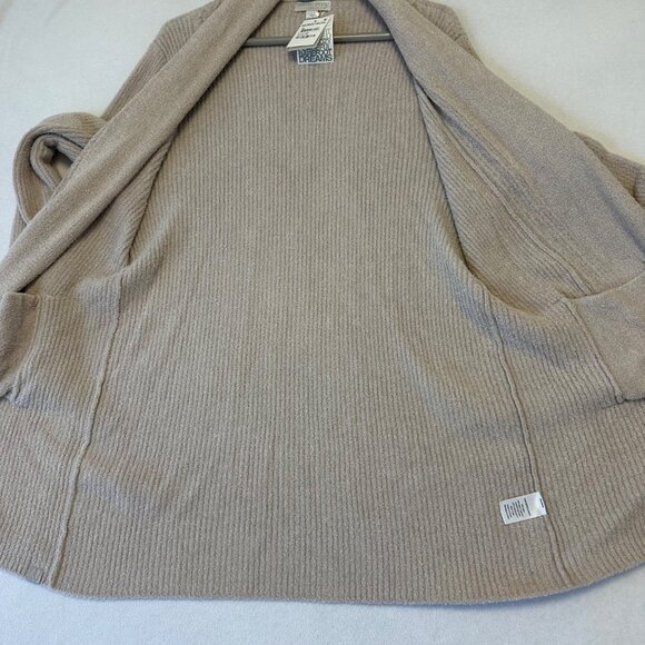 Barefoot Dreams Cozychic Lite Open Front Cardigan NWT Size Large Light Beige - Picture 4 of 9